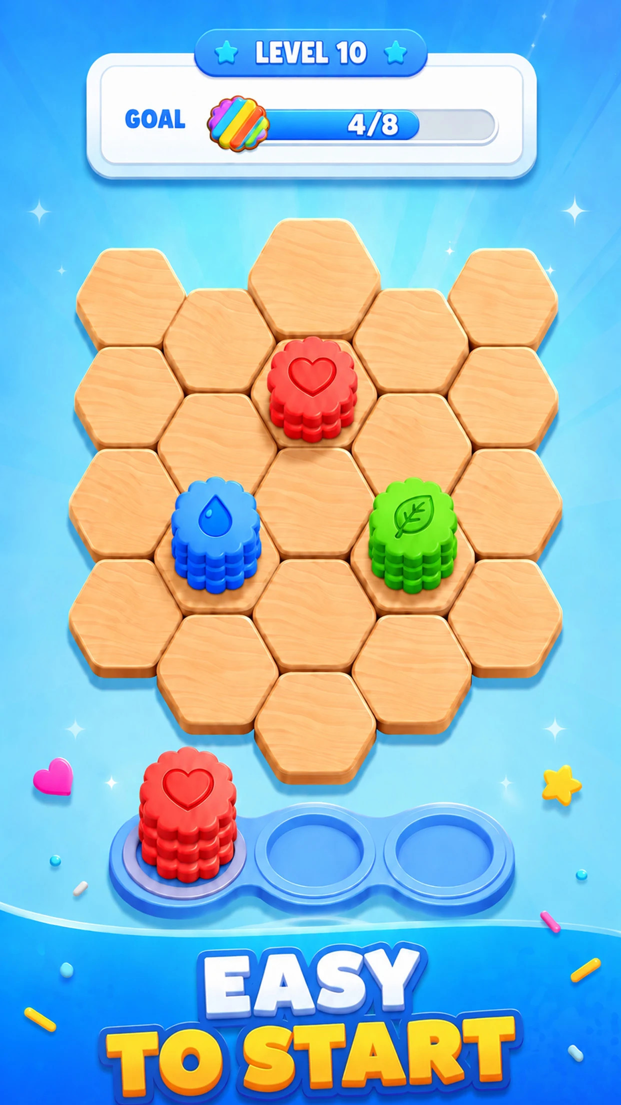 Hexa Pile: Color Stack Sort screenshot